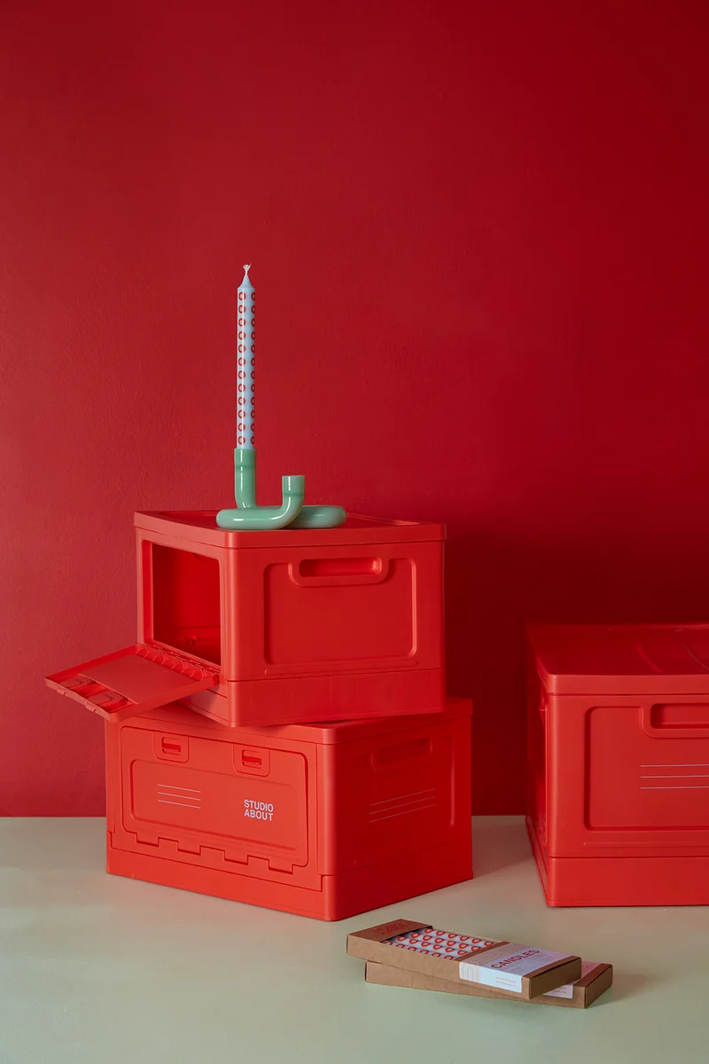 BOX, LARGE, RED