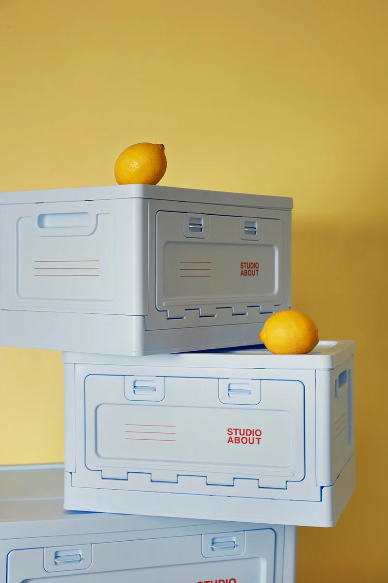 BOX, MEDIUM, LIGHT BLUE