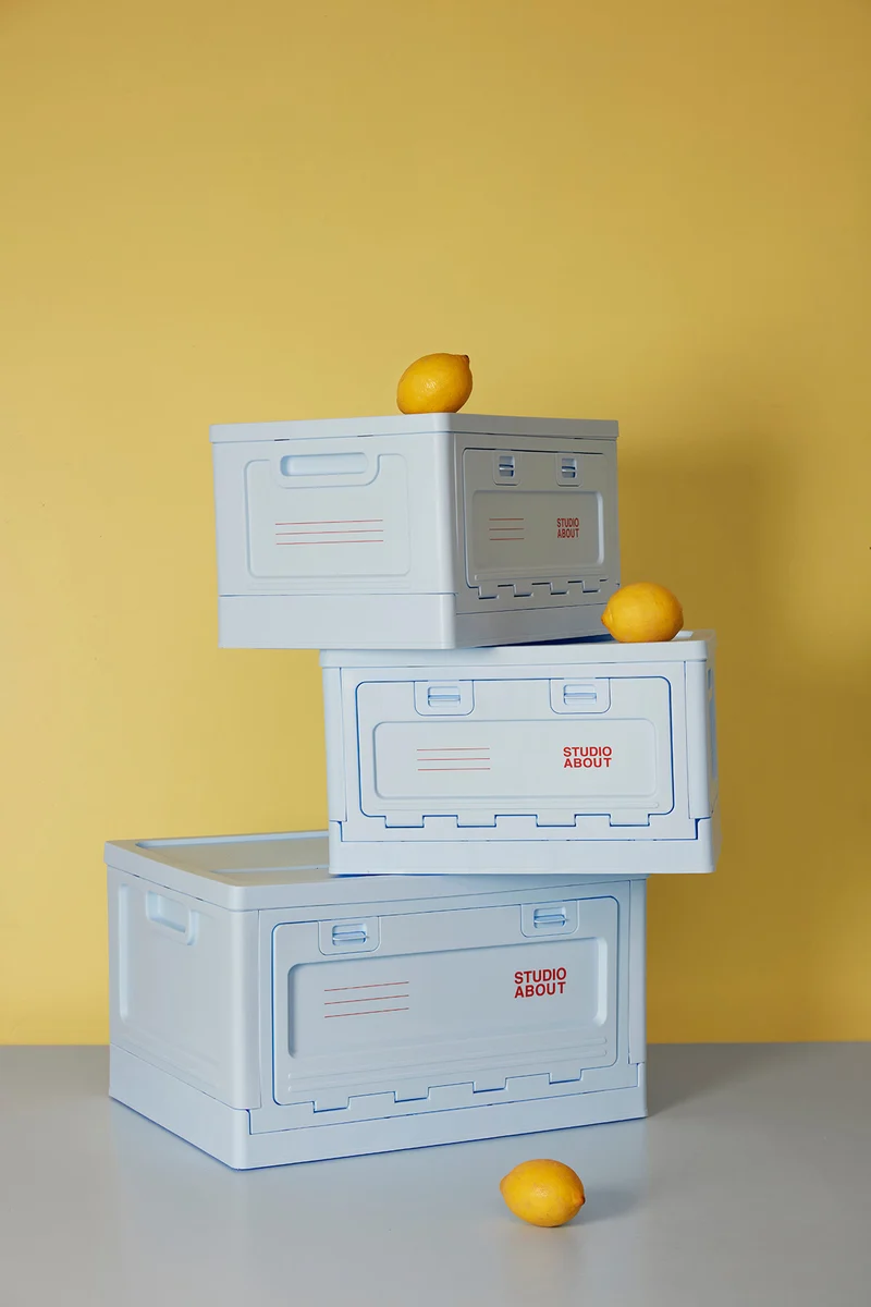 BOX, MEDIUM, LIGHT BLUE