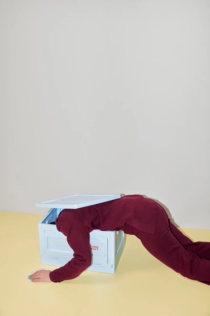 BOX, LARGE, LIGHT BLUE