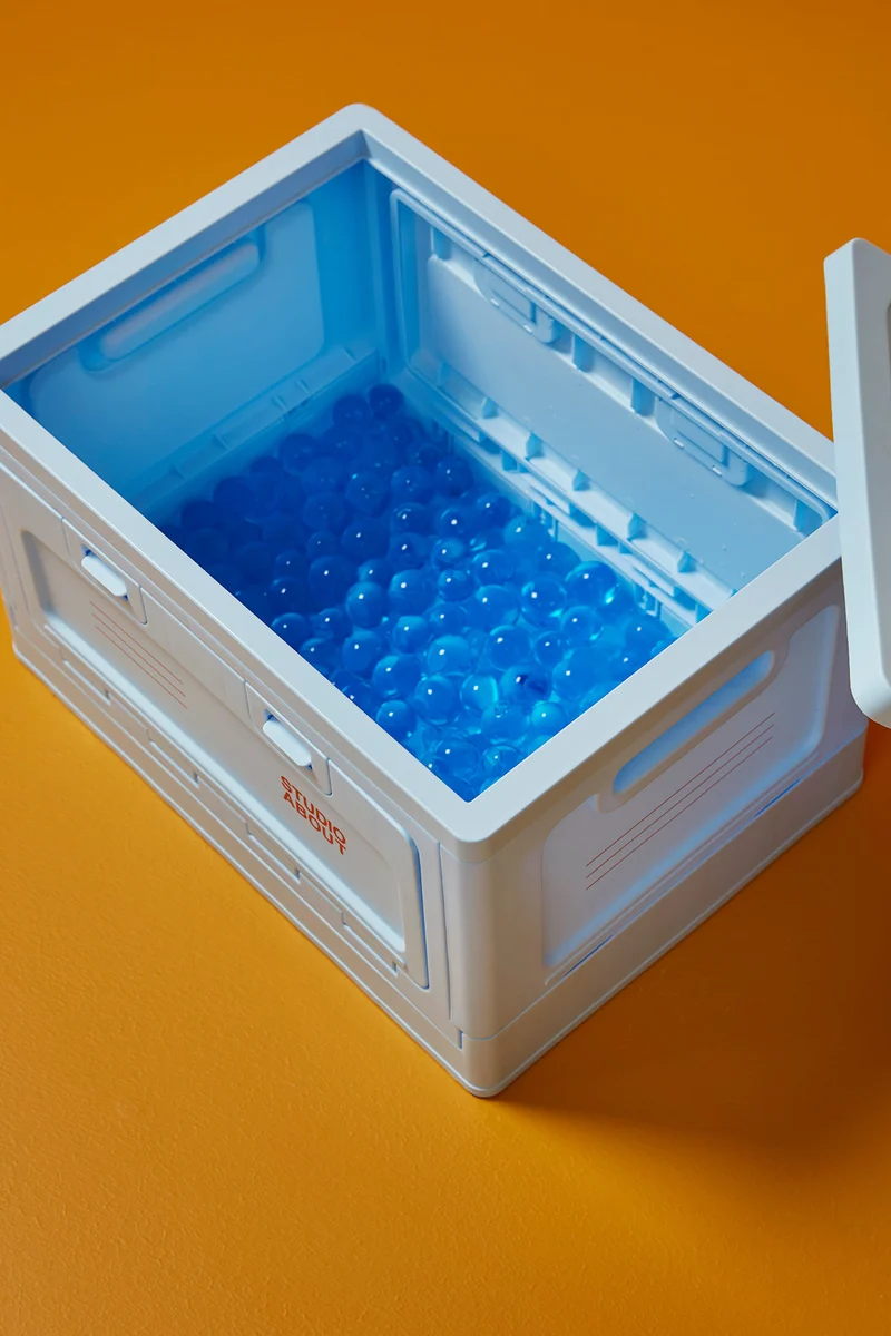 BOX, LARGE, LIGHT BLUE