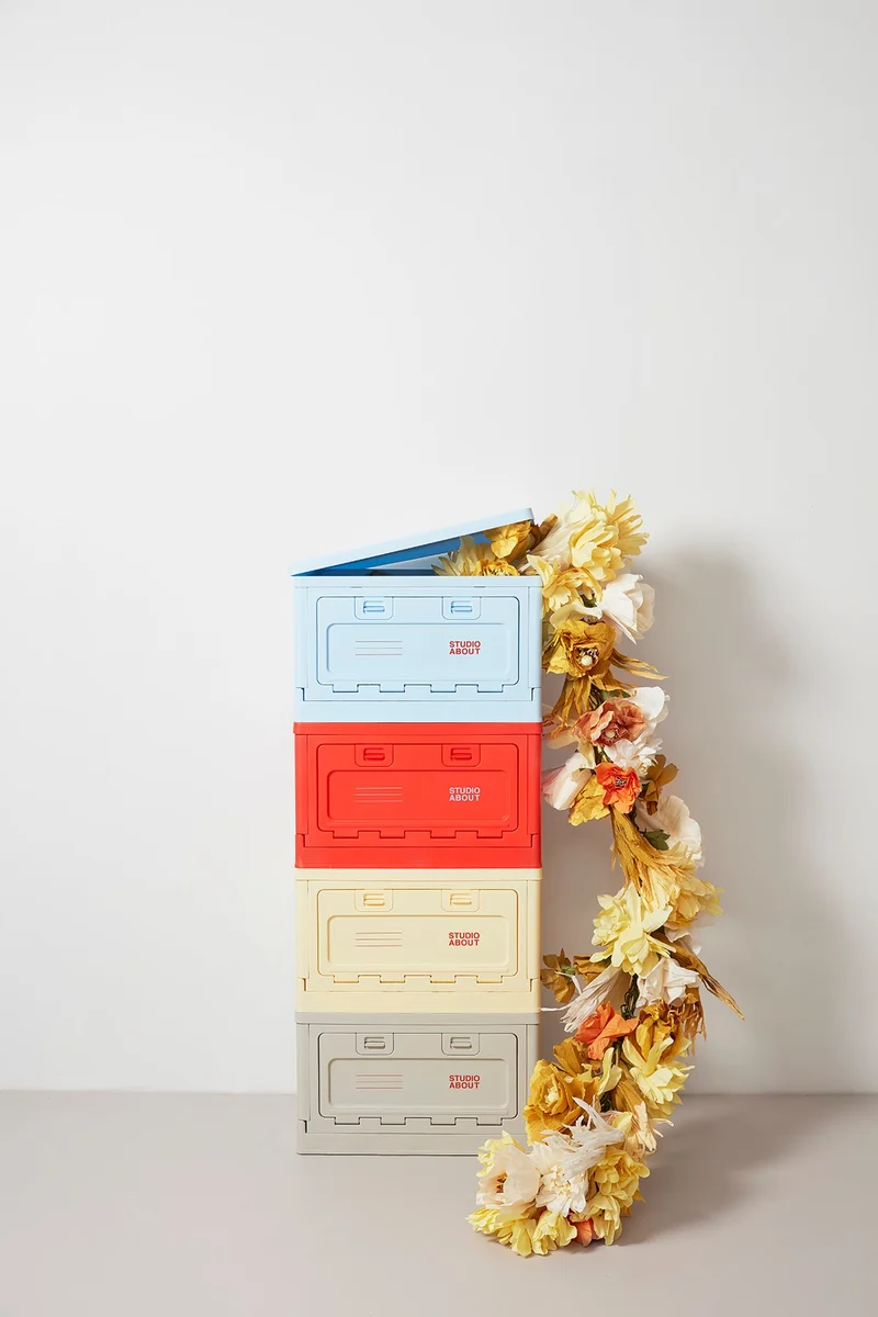 BOX, LARGE, LIGHT BLUE