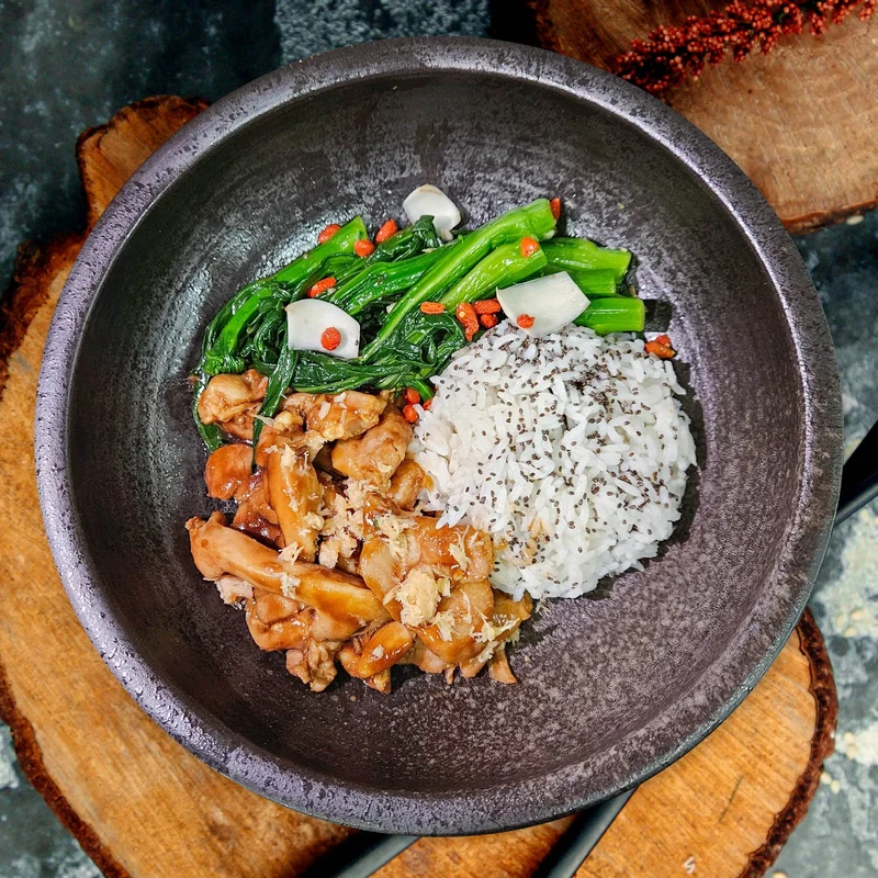 D. 健康xo醬雞片配時蔬及白飯 - 21Sep