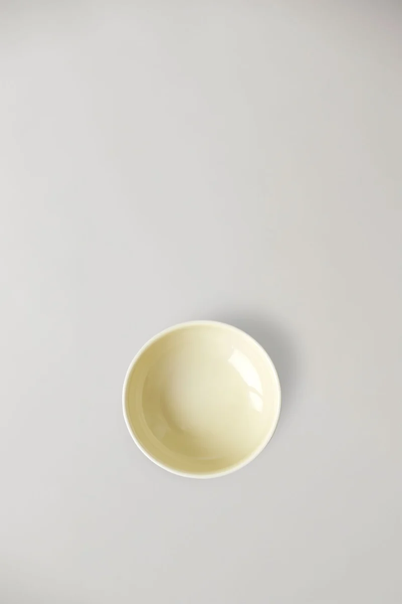 CLAYWARE, BOWL, MEDIUM, 2 PCS, IVORY/YELLOW
