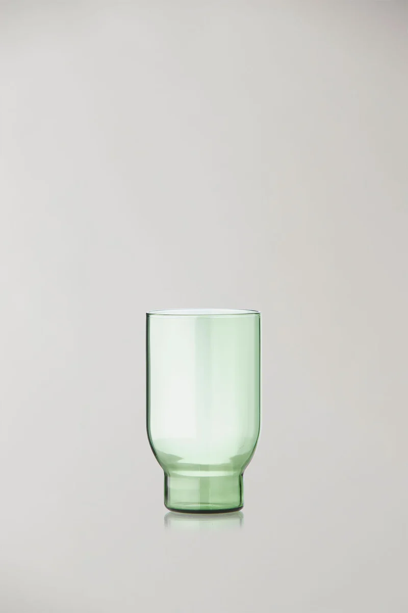 GLASSWARE, WATER GLASS, TALL, 2, PCS, GREEN