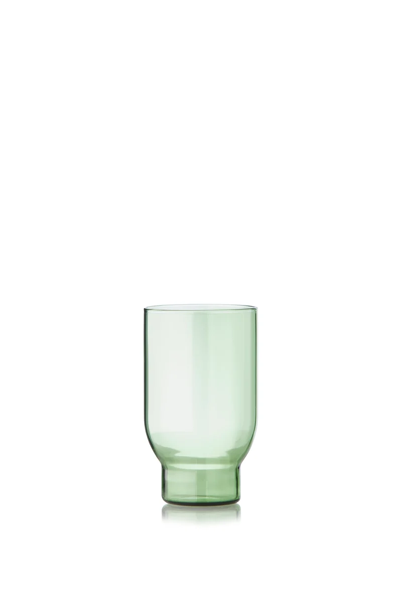 GLASSWARE, WATER GLASS, TALL, 2, PCS, GREEN