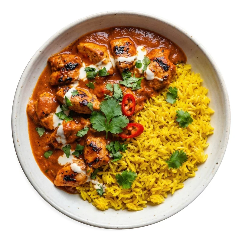 Lean Butter Chicken with Turmeric Rice