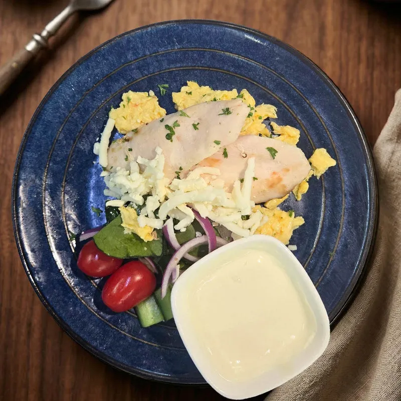 Breakfast Egg and Slow Cooked Chicken w/ Southern Ranch Salad