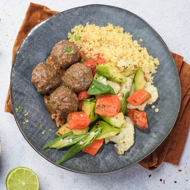 B. Moroccan Style Mince with Couscous