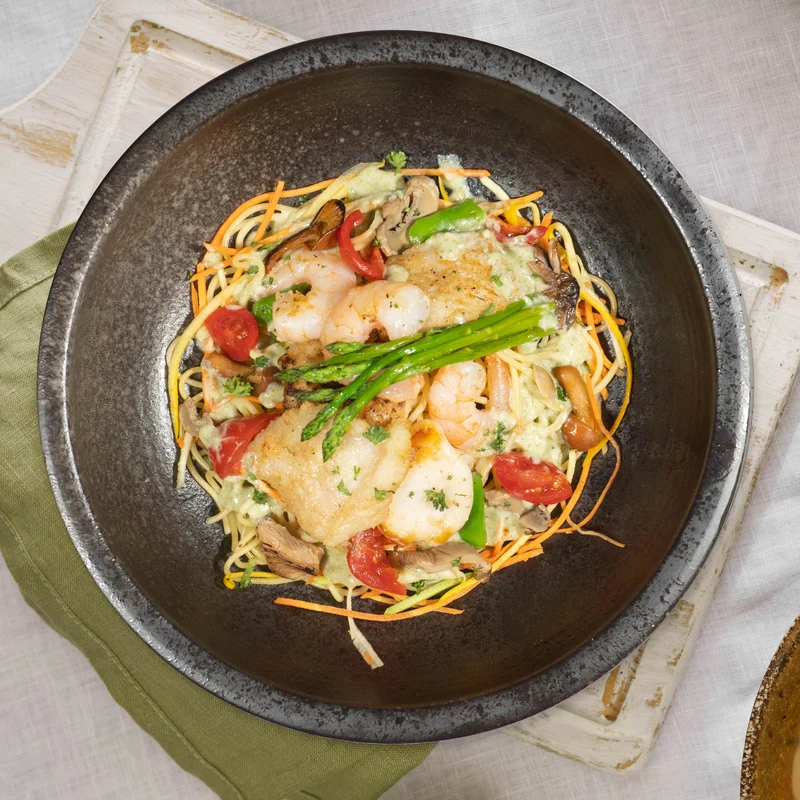 A. Low Fat Seafood Carbonara Pasta