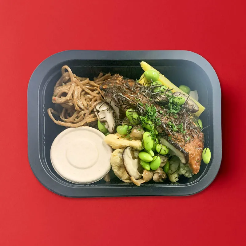 A. Sesame Fish Fillet with Soba Noodles(Spicy)