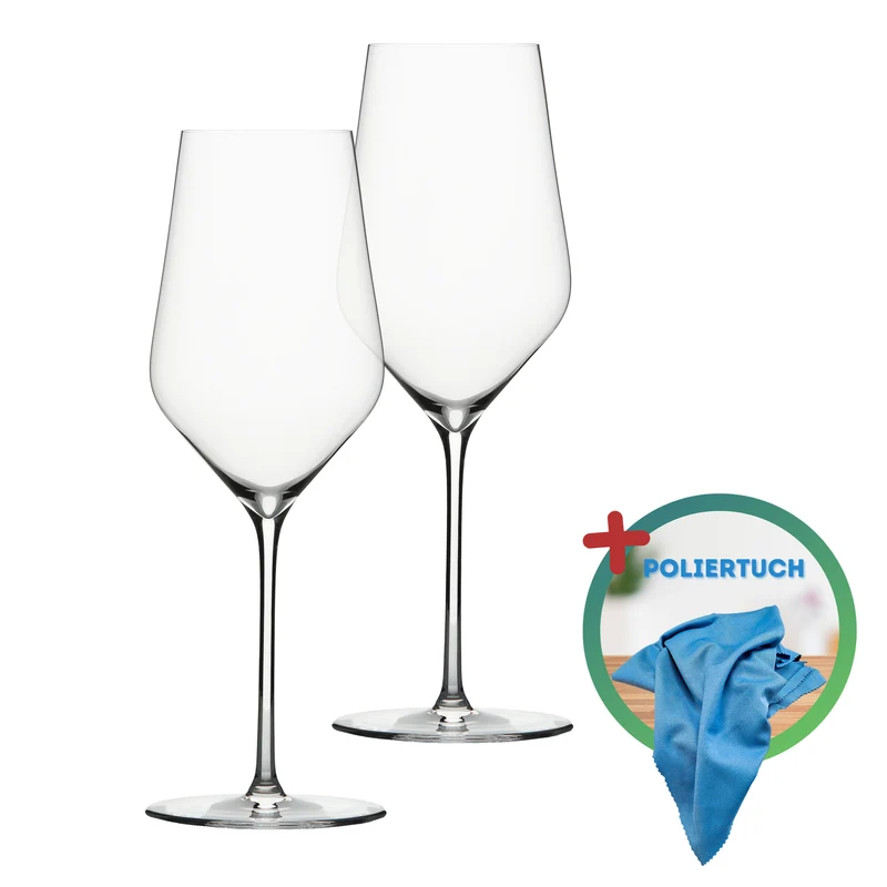 Zaltoglas Glasmanufaktur Denk´Art mundgeblasenes Weissweinglas