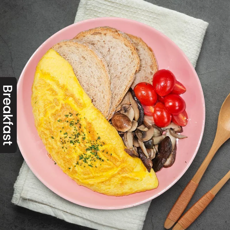 C1. Mix Mushroom Omelette w/ Rye Bread (Wed)
