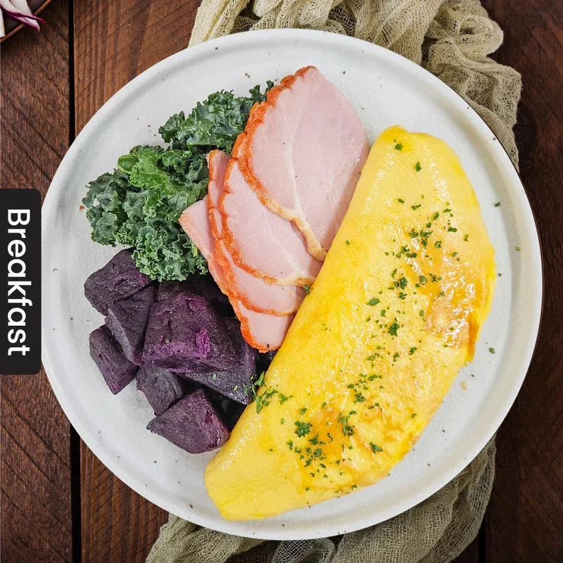 Roast GamWED Ham Omelette w/ Sweet Potato (Wed)