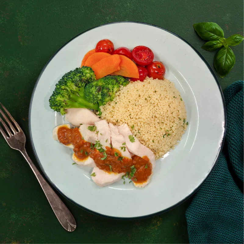 E9. Low Fat Indian Butter Chicken w/ Couscous (Mon)