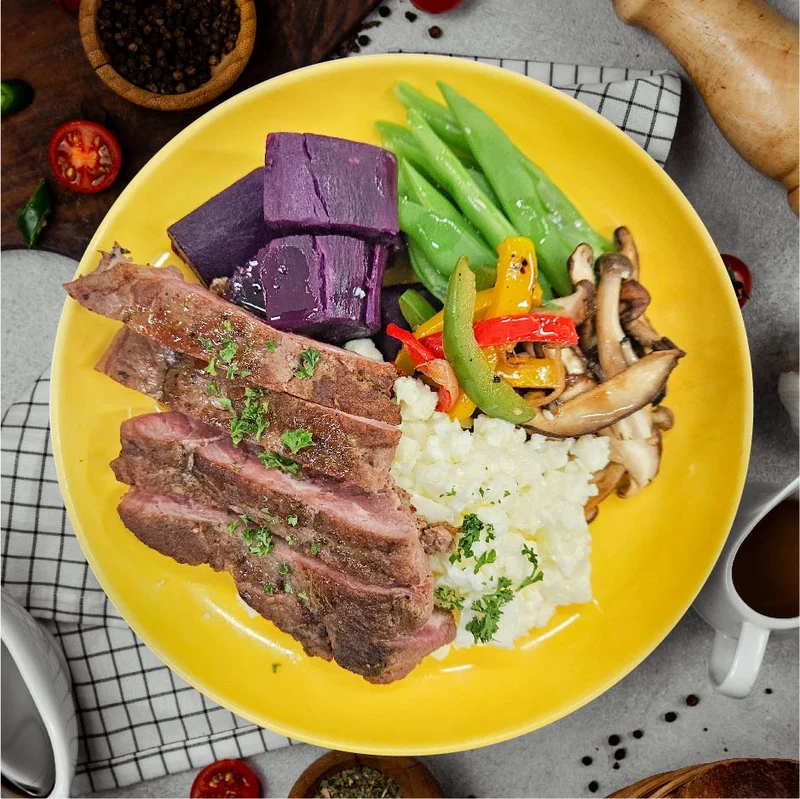 Egg Whites w/ Grilled Ribeye & Sweet Potato (Thu)