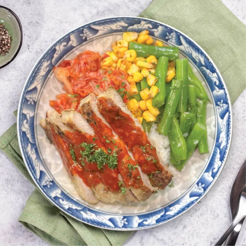 B10. Korean Pork Loin w/ Chia Seed Rice (Tue)