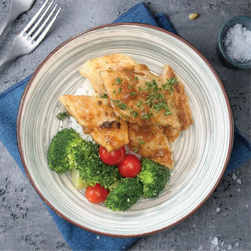 B9. Black Bean Stir-Fry Fish Fillet w/ Chia Seed Rice (Fri)