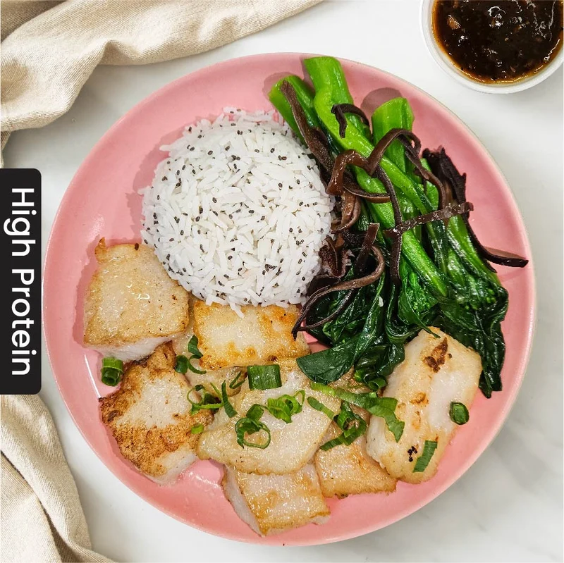 R5. Black Bean Fish Fillet w/ Jasmine Rice & Organic Chia Seeds (Fri)