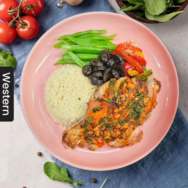 F1. Grilled Chicken w/ Couscous & Chermoula Sauce (Thur)