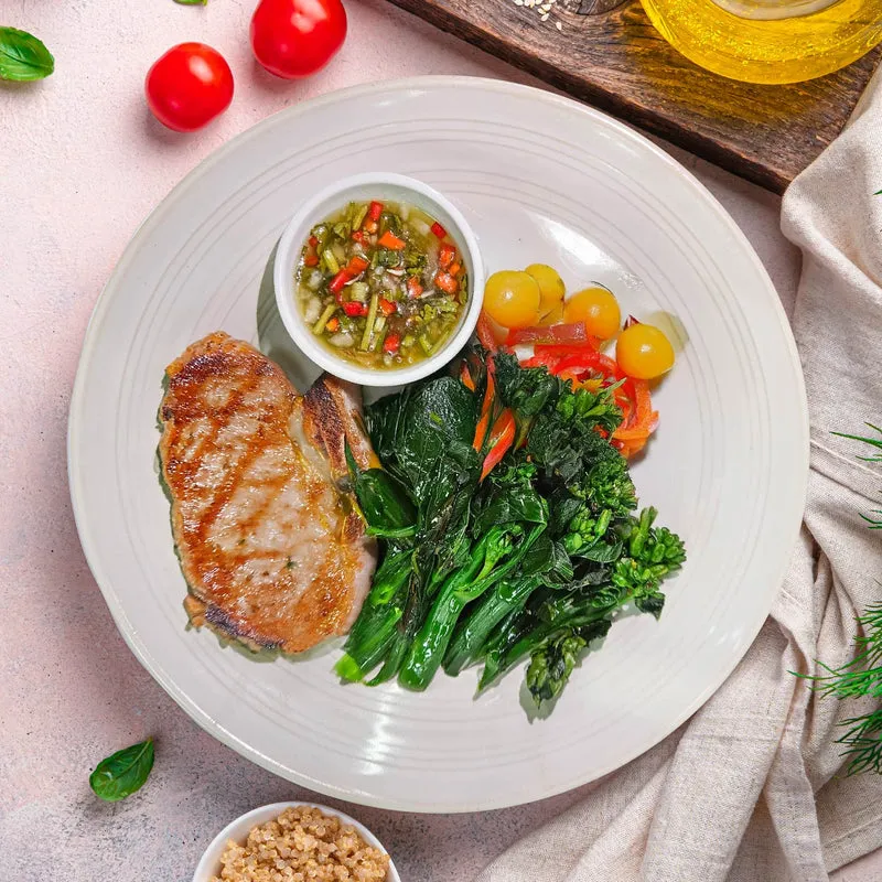 Vietnamese Lean Pork Loin Salad W/ Seasonal Vegetables