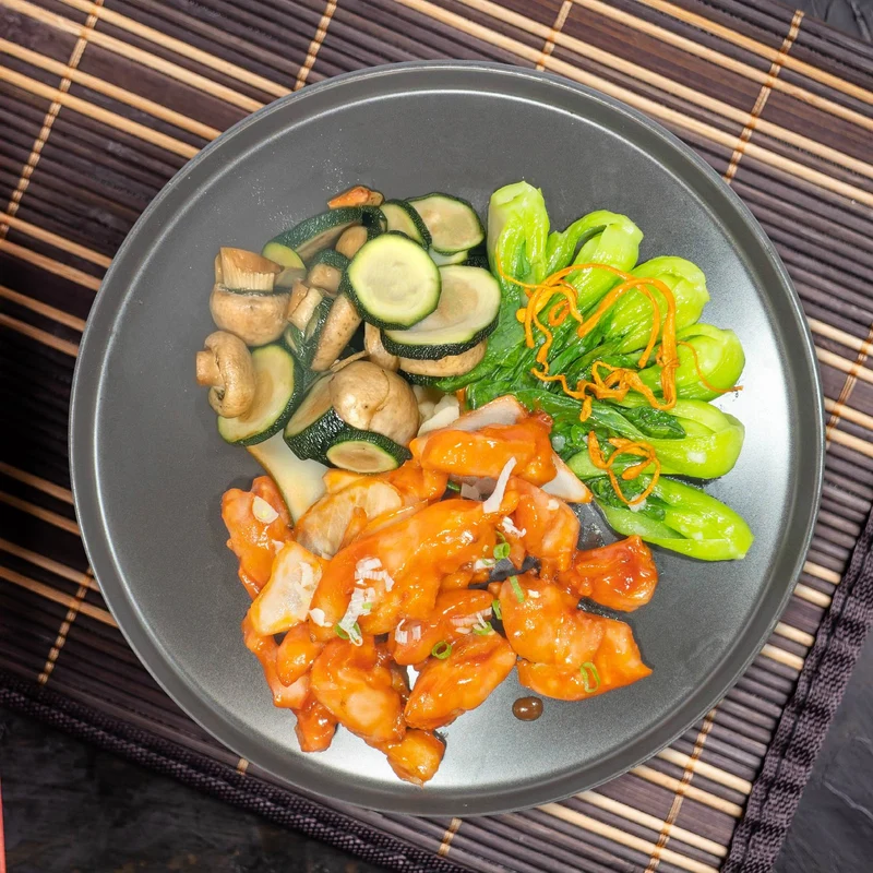 Sweet And Sour Chicken W/ Asian Greens