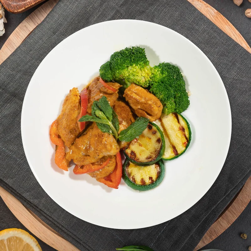 Tandoori Chicken W/ Seasonal Vegetable