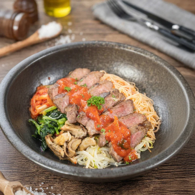 Lean Vietnamese Beef Noodle Stirfry W/ Sauteed Vegetables