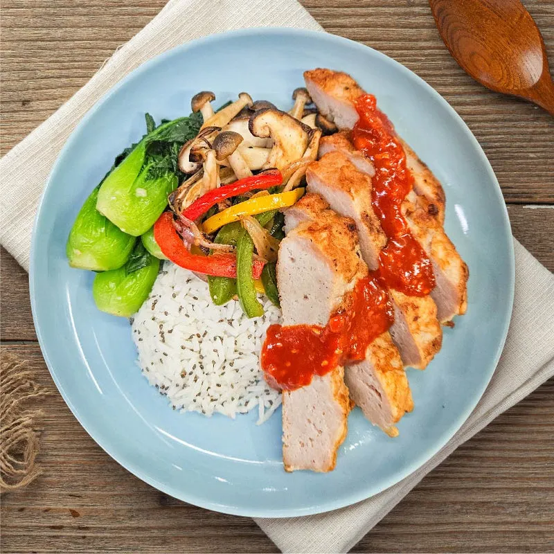 Korean Pork Loin w/ Chia Seeds Rice