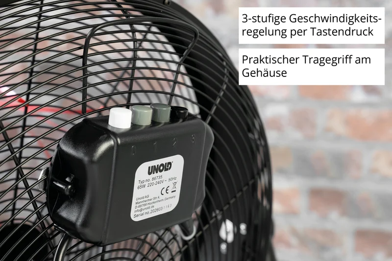 Windmaschine Black Steel