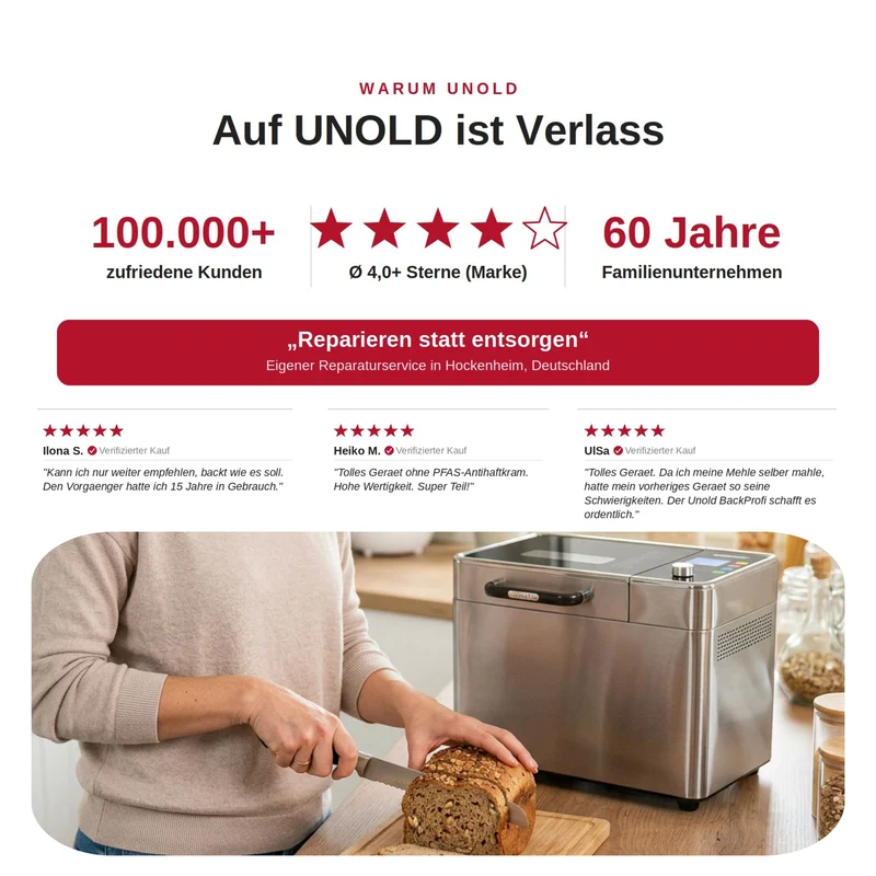 Brotbackautomat BackProfi Nussspender inkl. Rezeptheft
