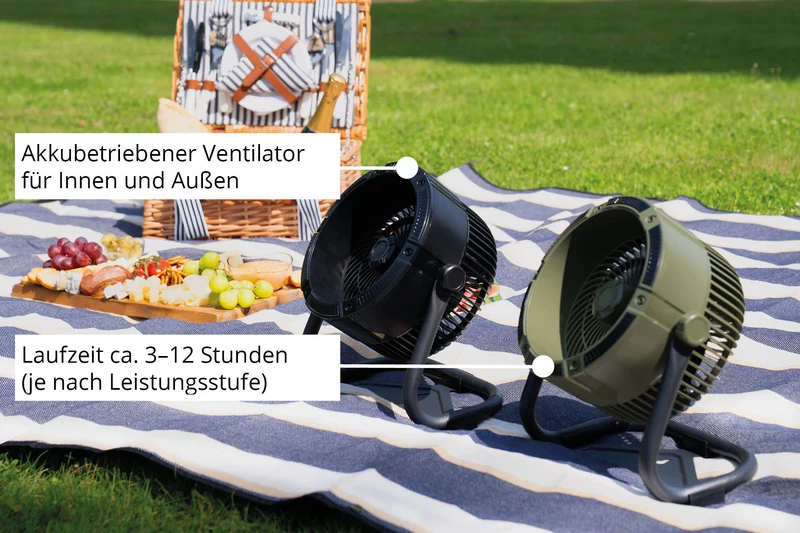 Akkuventilator Outdoor