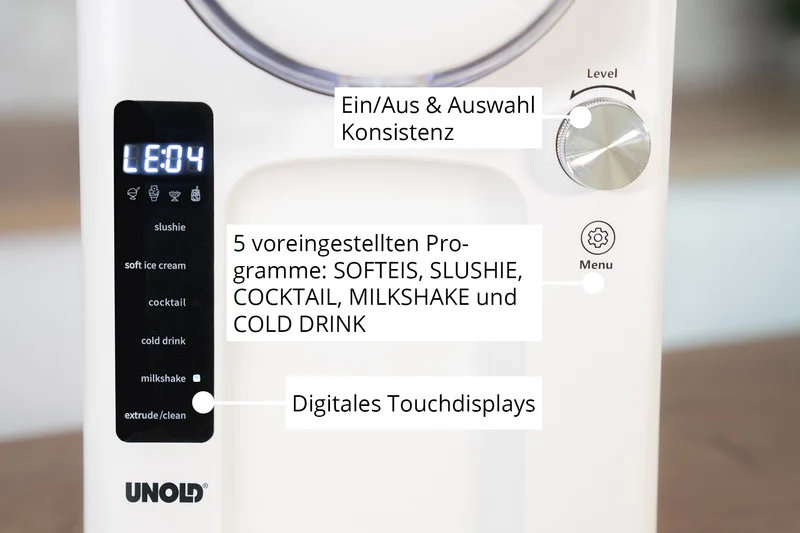 2in1 Slush- und Softeismaschine Sofie