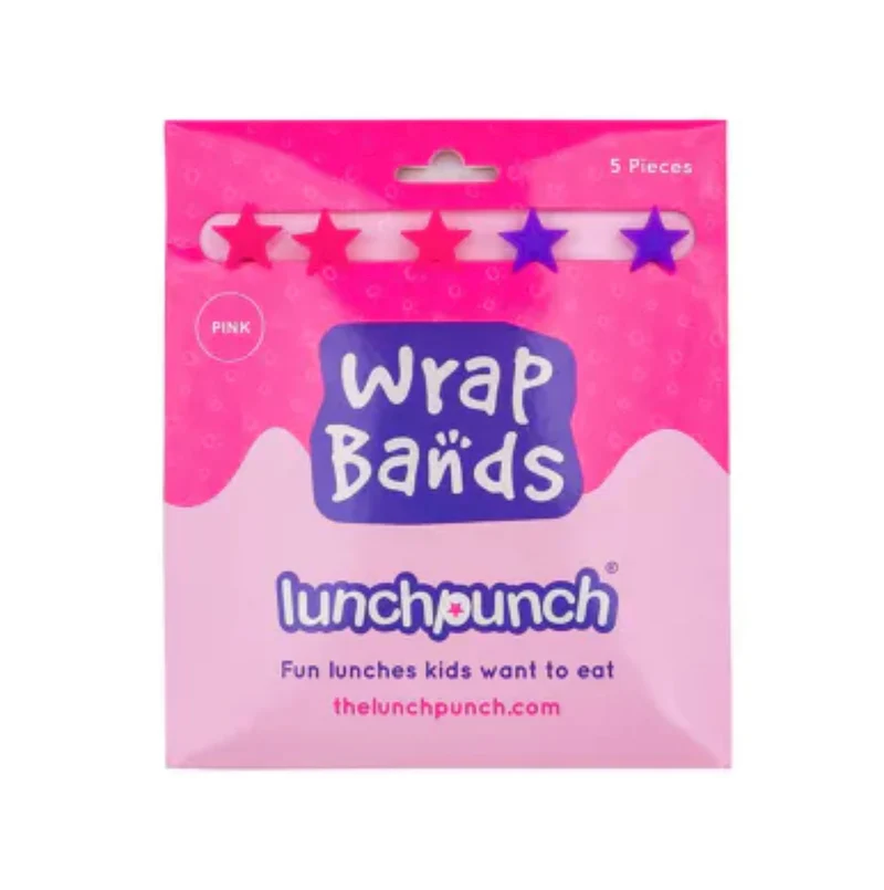 Lunch Punch Silikon-Wickelbänder – Rosa