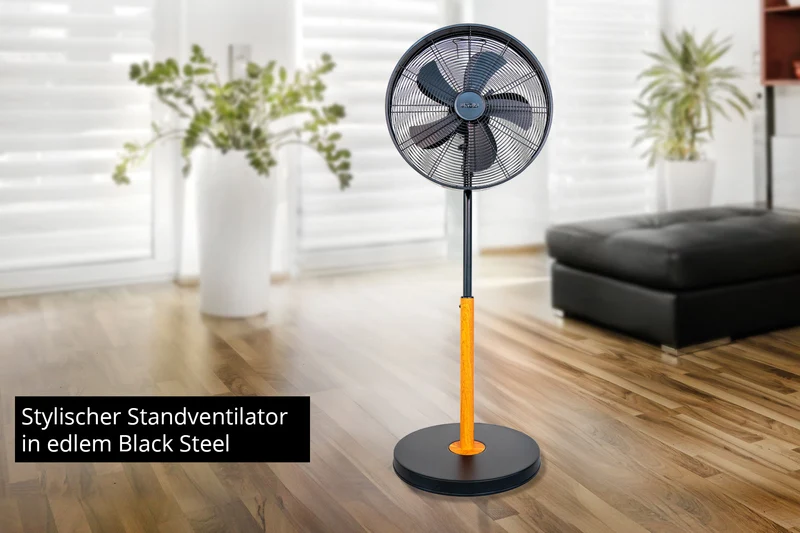Standventilator Black Steel