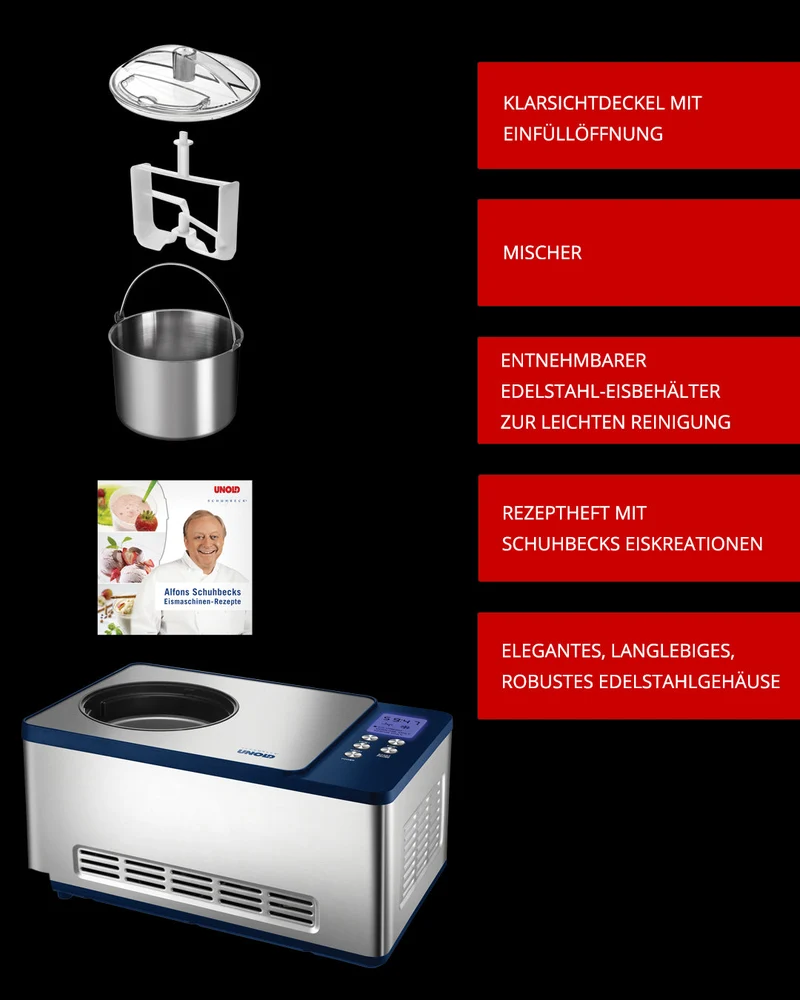 Eismaschine Schuhbeck Exklusiv 1,5 L B-Ware