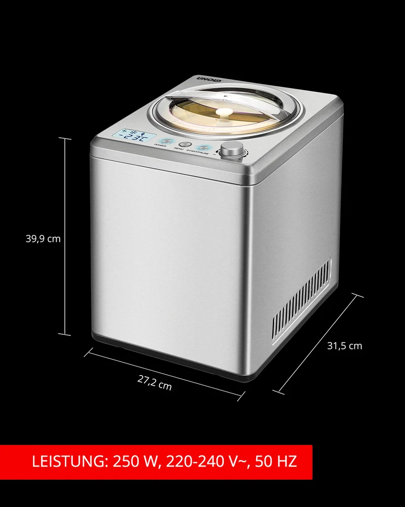 Unold Eismaschine Profi Plus inklusive Eisbuch 2,5 L