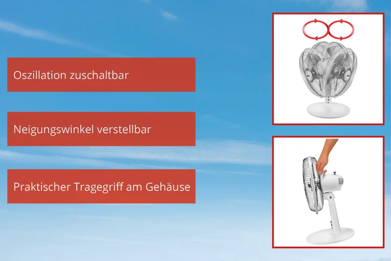 TISCHVENTILATOR SILVERLINE