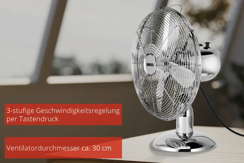 TISCHVENTILATOR CHROME