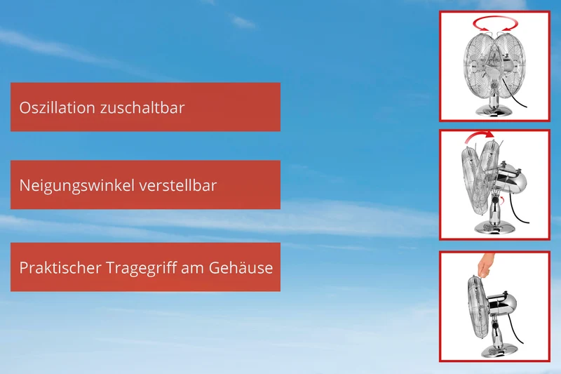TISCHVENTILATOR CHROME