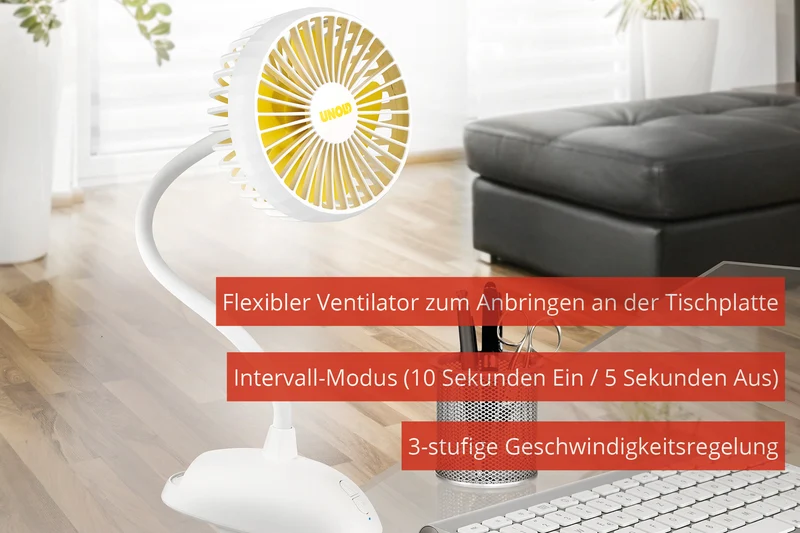 TISCHVENTILATOR BREEZY CLIP