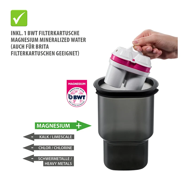-GEFU- "PURALIS" Tischwasserfilter inkl. 1x Filterkartusche