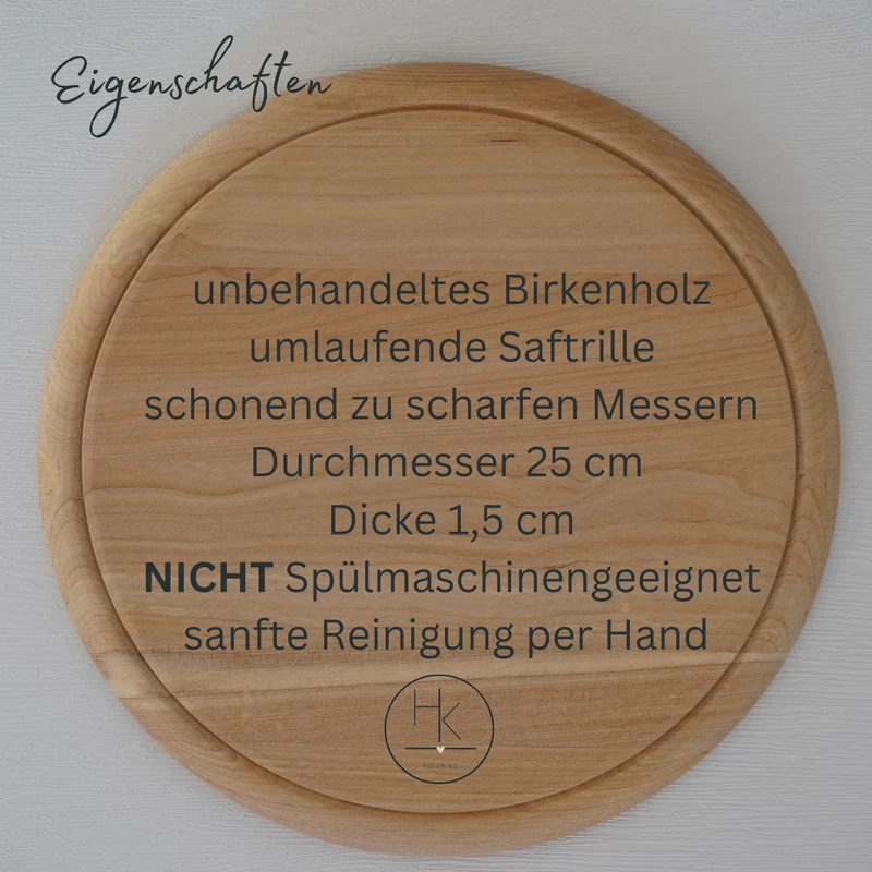 Brotzeitbrett rund personalisiert ,,Glück Opa''