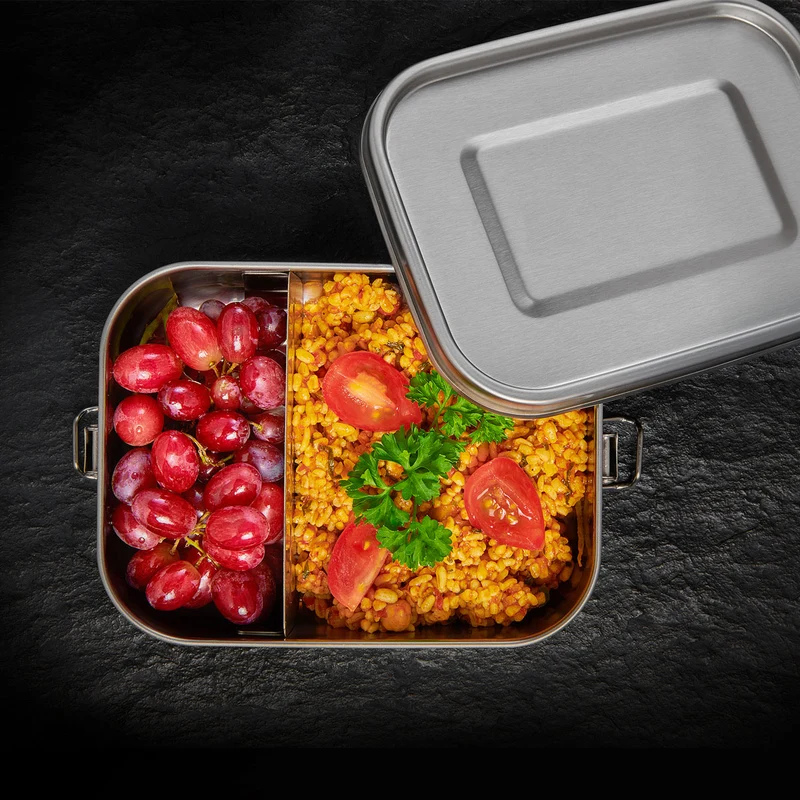 -Lurch- "Snap" Lunchbox Edelstahl in drei Größen 800ml, 1200ml und 1400ml