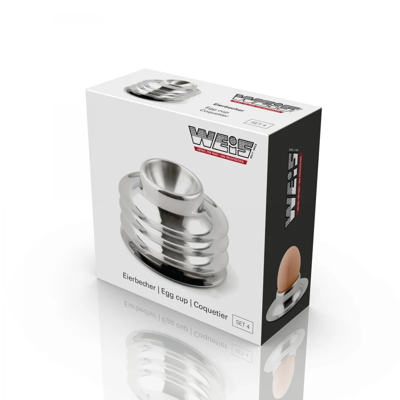-Karl Weis- Eierbecher 4-tlg Set, Edelstahl
