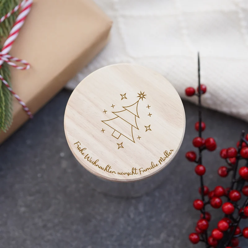 Vorratsglas "Tannenbaum" personalisiert