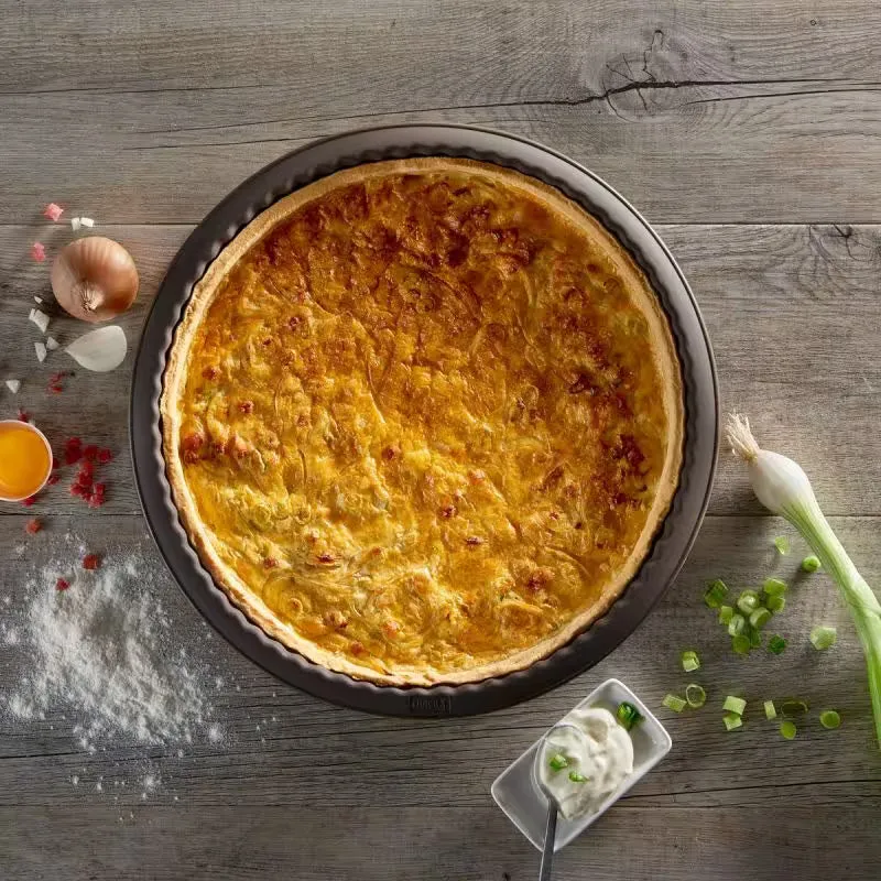 -Lurch- FlexiForm Quiche 26cm mit Glasboden braun