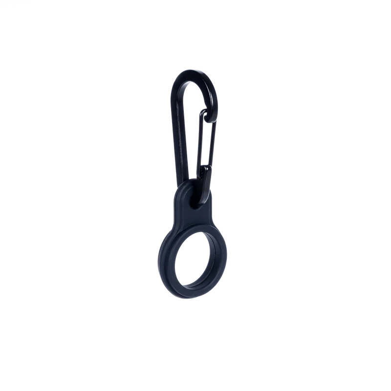 -Lurch- Isolier-Flaschen Bottle Clip, für 0,5L und 0,75L Flaschen, schwarz Silikonflaschenring mit Karabinerhaken