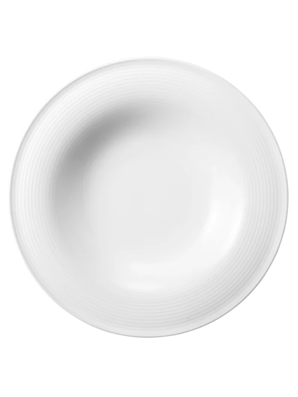-Seltmann Weiden-, "Beat uni weiß" Pasta-/Salatteller 27,5 cm mit Rillenrelief