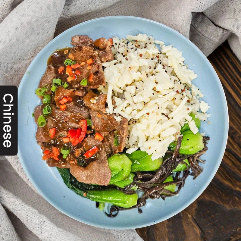 G3. Stir Fry Black pepper Beef w/ Cauliflower Rice - 1 day expiry (Wed)